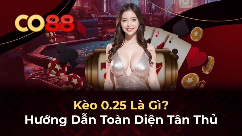 CO88 Kèo 0.25 là gì - Hướng dẫn chi tiết cách đọc và chơi kèo 1/4